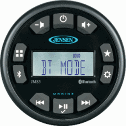 图片 JENSEN 3" JMS3RTL Bluetooth AM/FM/WB/USB Waterproof Stereo - Black