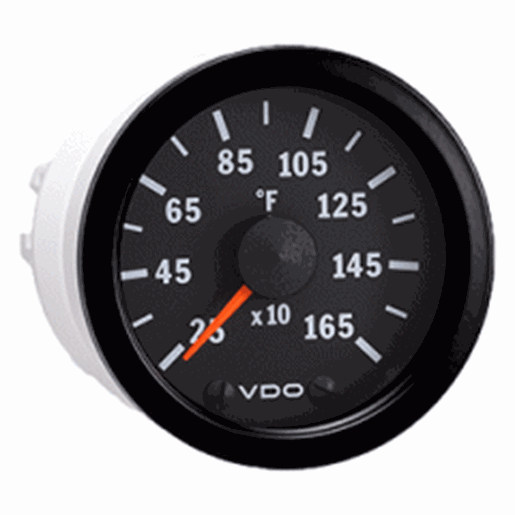 Foto de VDO Vision Black 1600&#176;F Pyrometer with Sender & Harness - 12V