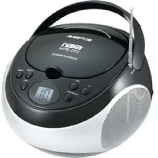 图片 Naxa Portable MP3/CD Player with AM/FM Stereo Radio- Black