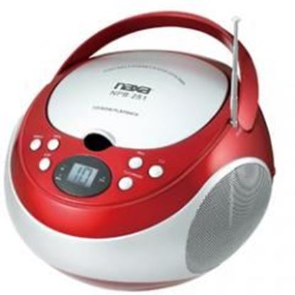 Picture of Naxa Portable CD Player with AM/FM Stereo Radio- Red