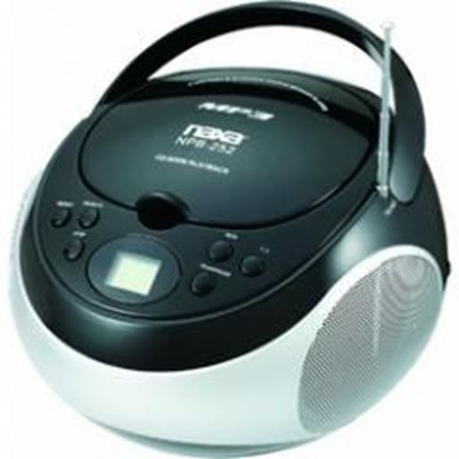 Foto de Naxa Portable CD Player with AM/FM Stereo Radio- Black