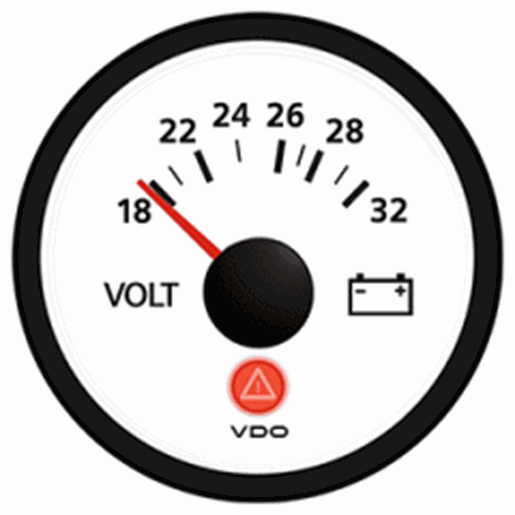 Picture of VDO Viewline Ivory 24V Voltmeter