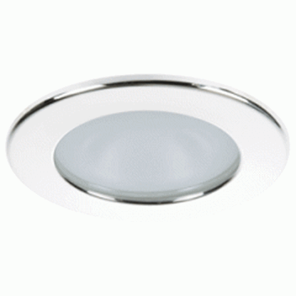 Foto de CLOSEOUT - Quick Kai XP Downlight LED - 4W, IP66, Spring Mounted - Round White Bezel, Round Warm White Light