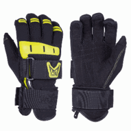 Picture of HO Sports Wakeboard Men&#39;s World Cup Gloves - Black/Yellow - Medium