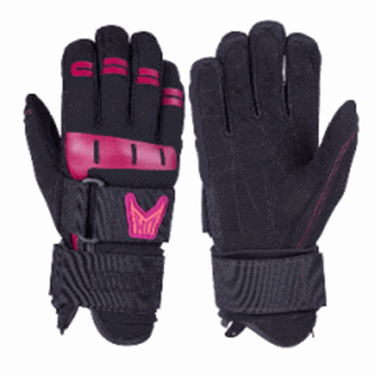 图片 HO Sports Wakeboard Women&#39;s World Cup Gloves - Black/Pink - Small