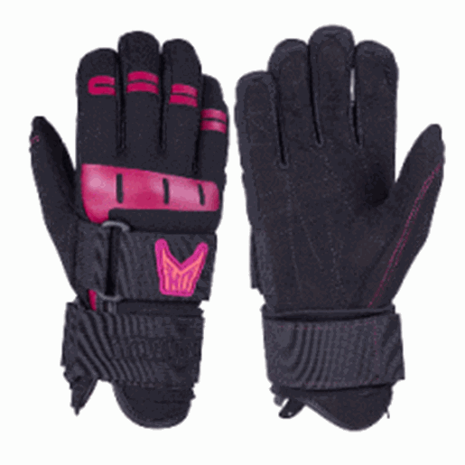 图片 HO Sports Wakeboard Women&#39;s World Cup Gloves - Black/Pink - Medium