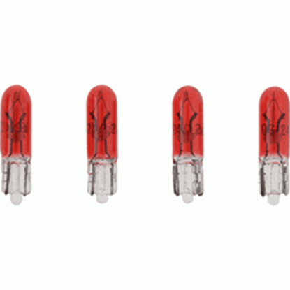 Picture of VDO Type D Wedge Based Peanut Bulb - Red