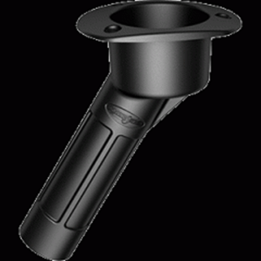 Foto de Mate Series Plastic 30&deg; Rod &amp; Cup Holder - Open - Oval Top - Black