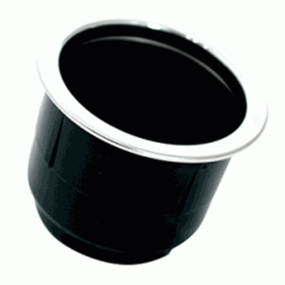 Picture of Tigress Black Plastic Cup Holder Insert w/SS Ring On Top