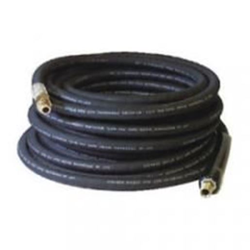 图片 Apache 3/8 in. ID x 50 ft. Black Rubber Pressure Washer Hose Coupled MPT x MPT Swivel