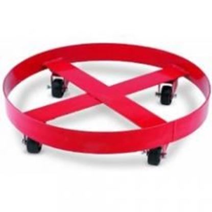 图片 Band Dolly, 24" Diameter, for 55 Gallon or 400 lb Containers, with Four Casters