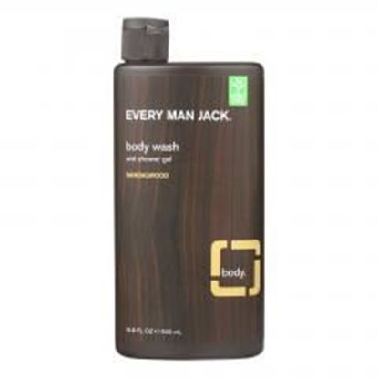 图片 Every Man Jack Body Wash Sandalwood - Case of 16.9 - 16.9 fl oz.