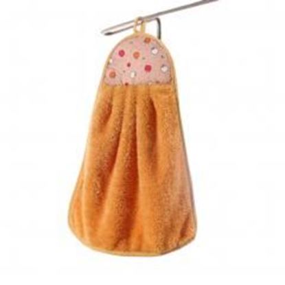 Foto de Plush Kids Hanging Hand Towels, Fingertip Towels,Multipurpose,Orange