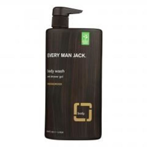 图片 Every Man Jack Body Wash Sandalwood Body Wash - Case of 33.8 - 33.8 fl oz.