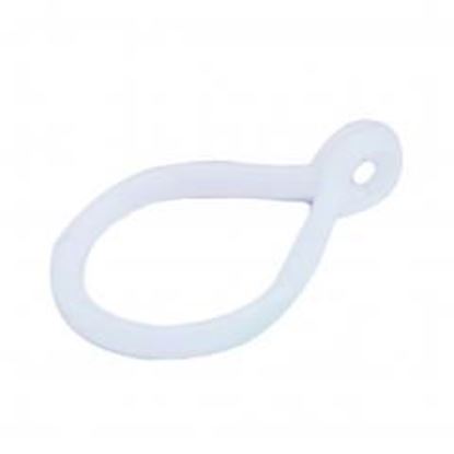 Foto de 20 PCS Curtain Rings Bathroom Accessories Shower Curtains Hooks  White