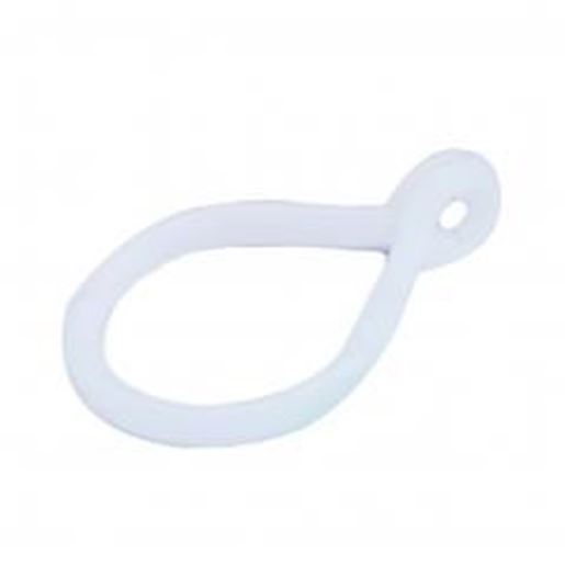 图片 20 PCS Curtain Rings Bathroom Accessories Shower Curtains Hooks  White