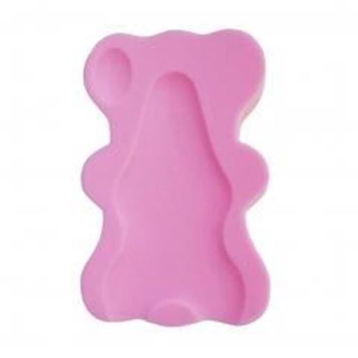 Picture of Newborn Baby Bath Sponge Soft Anti-slip Bathing Mat-Pink