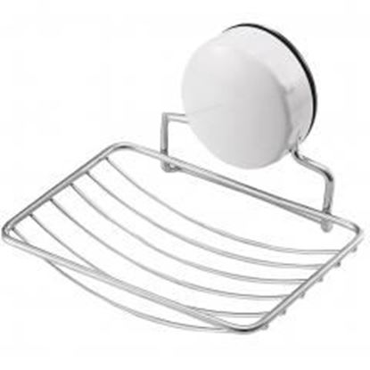 Foto de Vacuum Stainless Steel Bathroom Soap Dish Holder With Lock Suction