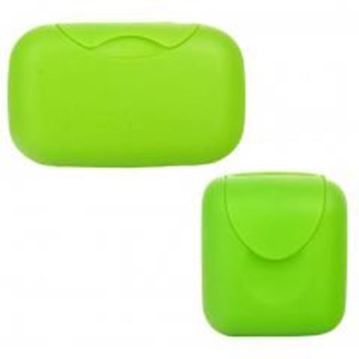 Picture of 2 Travel Soap Dish Holder/Candy Box For Bathroom & Kitchen-Green