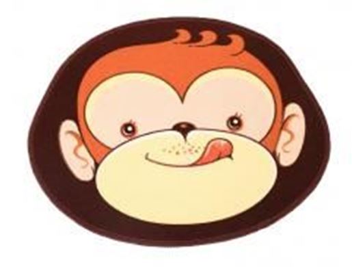 Picture of Monkey Children Room Doormats Home Rugs