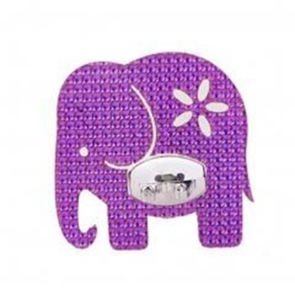 Picture of Set of 3 Creative Cute Elephant Shaped Toothbrush Toothpaste Holder Hook for Kids, D