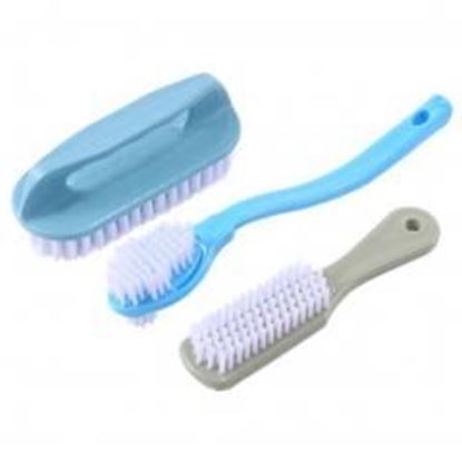 Foto de 3 Packs multifunctional Shoes Brushes Household Cleaning Brushes Laundry Brushes(Color Random#01)