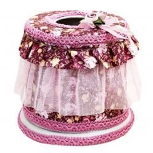 Picture of Creative Rural Lace Tissue Box Fashion Cylinder Holders-A