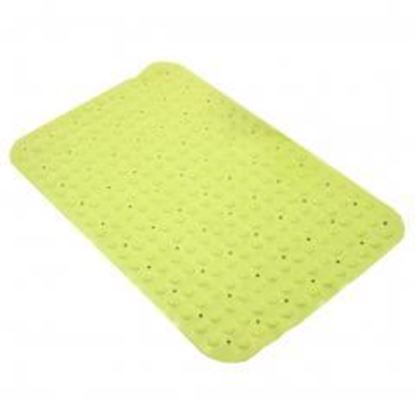 图片 Anti-Slip Anti-Bacterial Baby Safety Bath Mat Bathtub Mat, 14" W x 28" L,Green