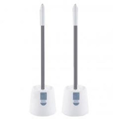 图片 2 Packs Bathroom Cleaning Dirt Brushes Durable Toilet Brushes(Blue)