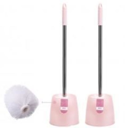 图片 2 Packs Bathroom Cleaning Dirt Brushes Durable Toilet Brushes(White)