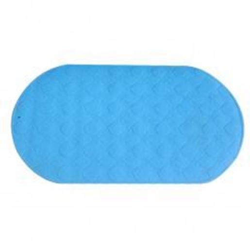 Foto de Silicone Bathroom Anti-slip Mat Toldder Bathtube Mat -Blue