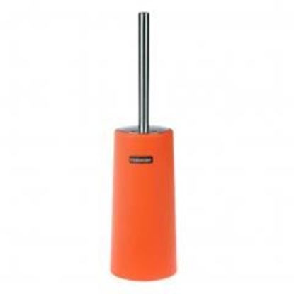 Picture of Home/ Hotel Toilet Brushes with Tall Bowl Holder - Orange