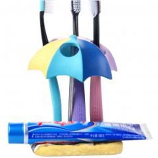 图片 Umbrella Shape Toothpaste Toothbrush Brush Holders Dispensers Pen Containers