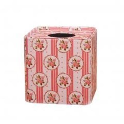 Picture of Tissue Box  European Style Iron Napkin Box Reel Tissue Box Pink