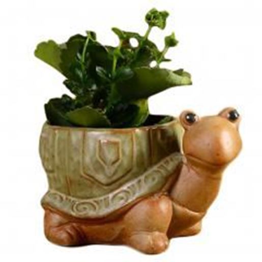 Picture of Outdoor/Indoor Decor Retro Ceramics Garden Flower Pots/Planters-Tortoise