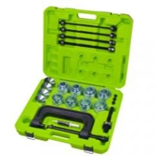 Picture of 35 Piece Universal Press and Pull Sleeve Kit with XL C-Clamp with Vibro Impact Spindle