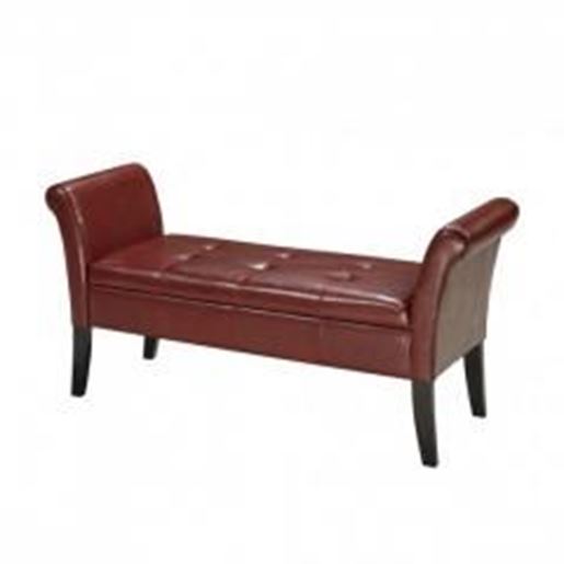 Picture of Bench W/Storage-Red