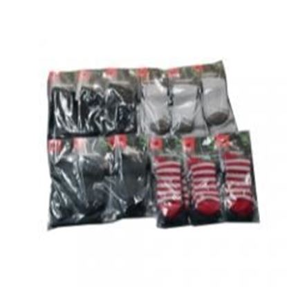 图片 Redback Boots Everyday Bamboo Crew Socks, Assorted Variety (24-Pack)