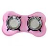 bone-shaped-plastic-pet-double-diner-with-stainless-steel-bowls-pink-and-silver