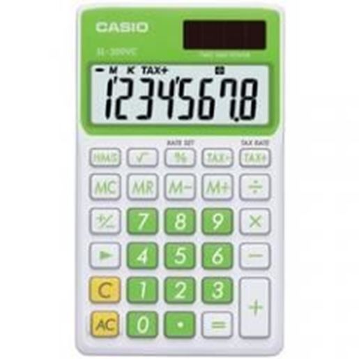 图片 Casio Solar Wallet Calculator With 8-digit Display (green)