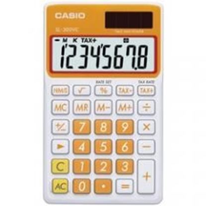 图片 Casio Solar Wallet Calculator With 8-digit Display (orange)