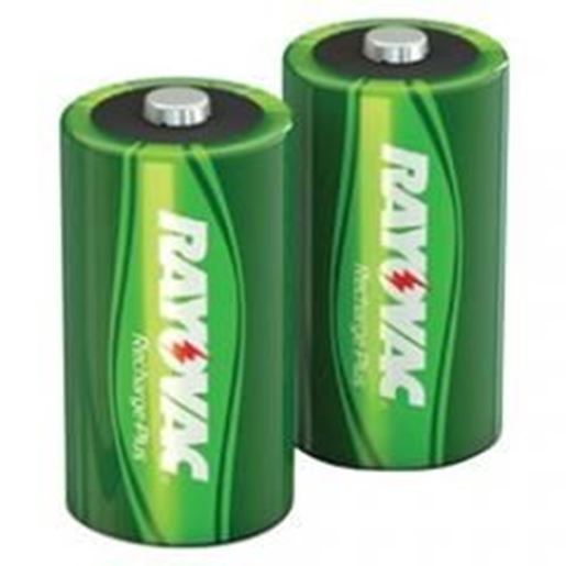 图片 Rayovac Ready-to-use Rechargeable Nimh Batteries (c; 2 Pk; 3,000mah)