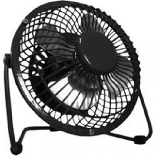 图片 Optimus 4 in. Personal Metal Fan in Black