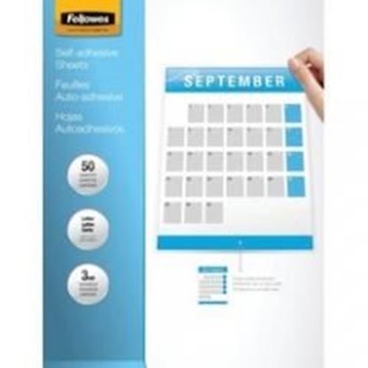 Foto de Fellowes 9&quot; X 12&quot; Self-adhesive Laminating Sheets, 50 Pk