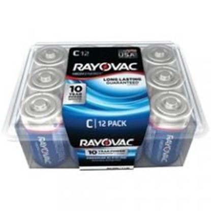 Picture of Rayovac Alkaline Batteries Reclosable Pro Pack (c, 12 Pk)