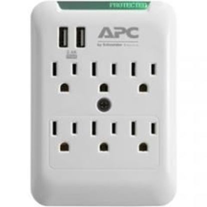 Foto de Apc Essential Surgearrest 6-outlet Wall Tap With 2 Usb Charging Ports