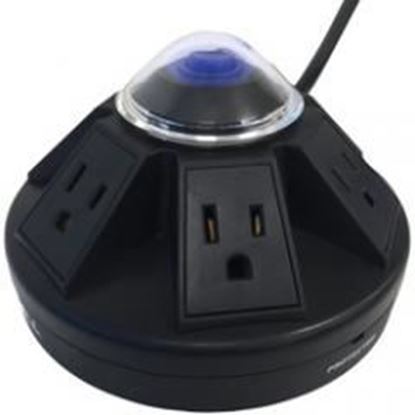 图片 Accell Powramid 6-outlet Power Center And Surge Protector (black)