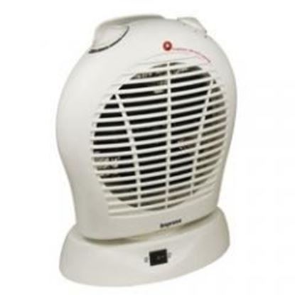 Foto de Oscillating Fan Heater with Thermostat White