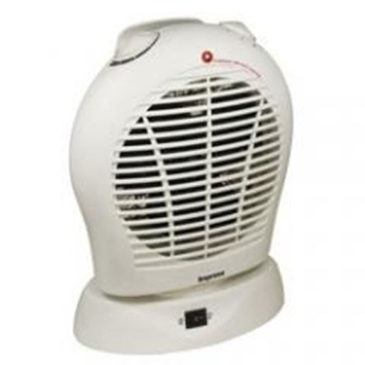 图片 Oscillating Fan Heater with Thermostat White