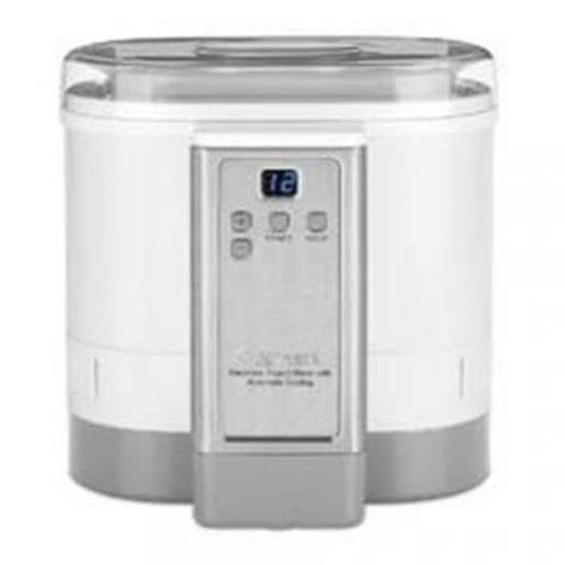 图片 Cuisinart CYM-100 Electronic Yogurt Maker w/Automatic Cooling, White Refurbished